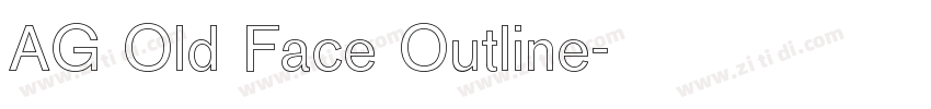 AG Old Face Outline字体转换